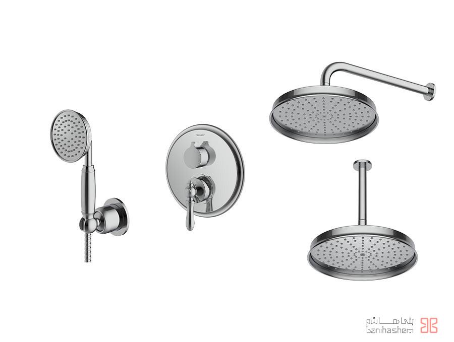 Shoder_Tokar_Beth3_Zigmond_C شیر حمام توکار شودر مدل زیگموند تیپ 3 BRASS کروم - Image 1
