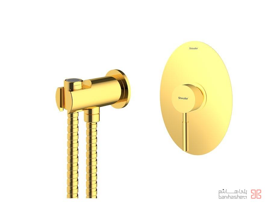 Shoder_Tokar_Toilet_Rogen_G شیر توالت توکار شودر مدل روگن طلایی - Image 1