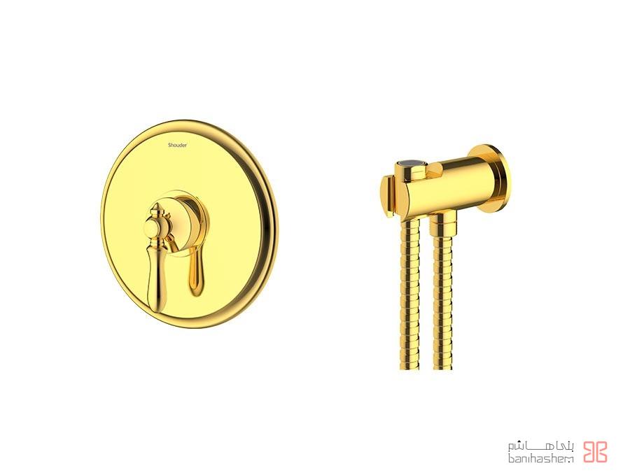 Shoder_Tokar_Toilet_Zigmond_G شیر توالت توکار شودر مدل زیگموند طلایی - Image 1