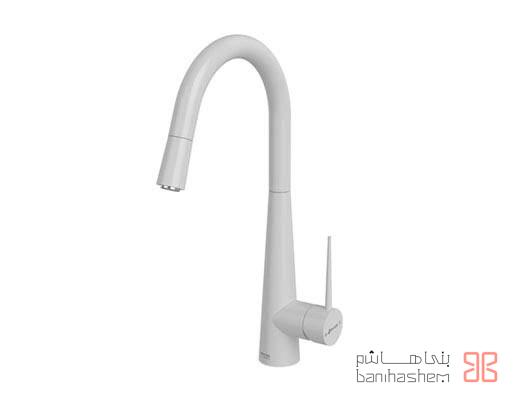 Shoder_ZarfSH_Eiten_WC شیر ظرفشویی شاوری شودر مدل ایتن سفید کروم - Image 1
