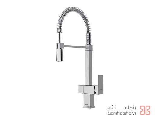 Shoder_Zarf_F2_Atlantik_CM شیر ظرفشویی فنری دو منظوره شودر مدل آتلانتیک کروم مات - Image 1