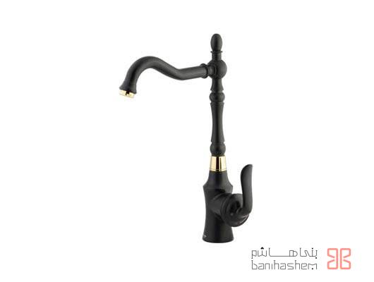 Shoder_Zarf_Loka_BG شیر ظرفشویی شودر مدل لوکا مشکی طلایی - Image 1
