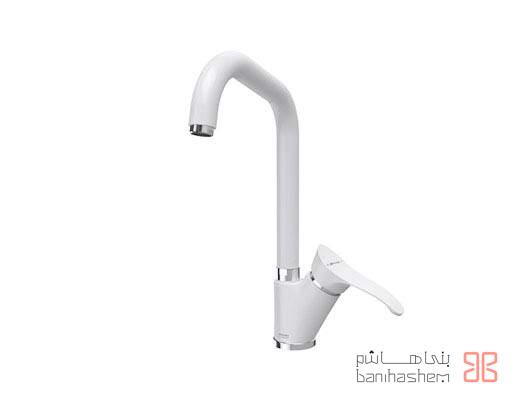 Shoder_Zarf_Lord_WC شیر ظرفشویی شودر مدل لرد سفید کروم - Image 1