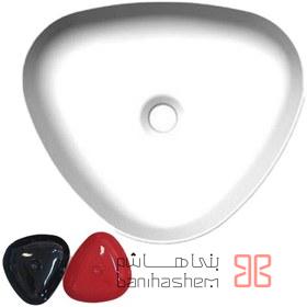 Gatria_Rosangi_AsooS روشویی روسنگی گاتریا مدل آسو مثلثی مشکی - Image 1