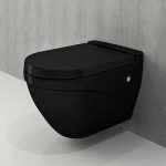 توالت فرنگی وال هنگ گاتریا مدل آرسیتا مشکی