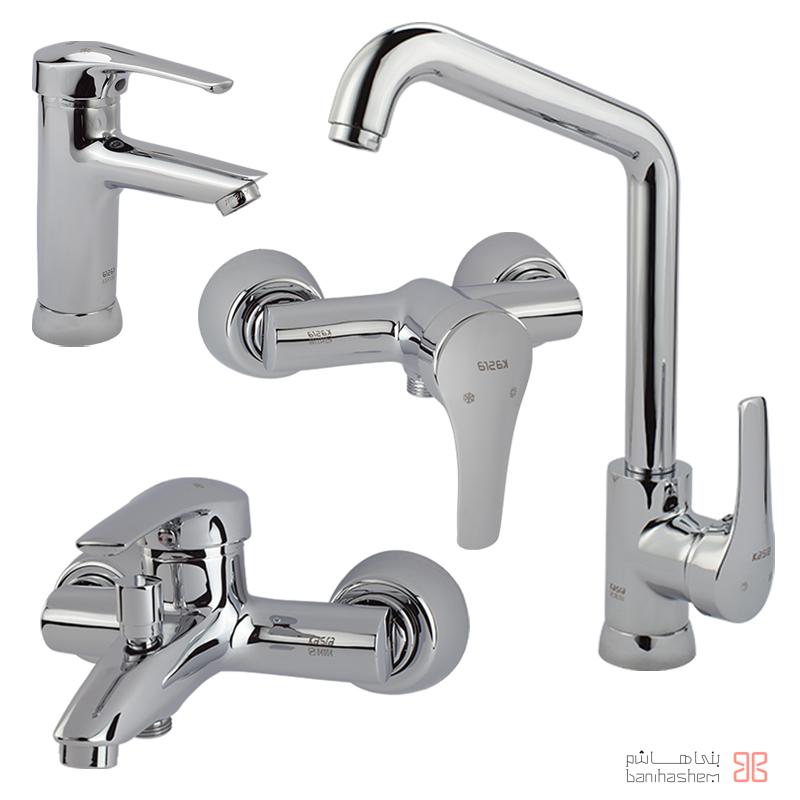 Kasra_4_Abtin_C شیرآلات کسری مدل آبتین کروم - Image 1