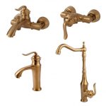 شیرآلات کسری مدل دانوب طلایی مات