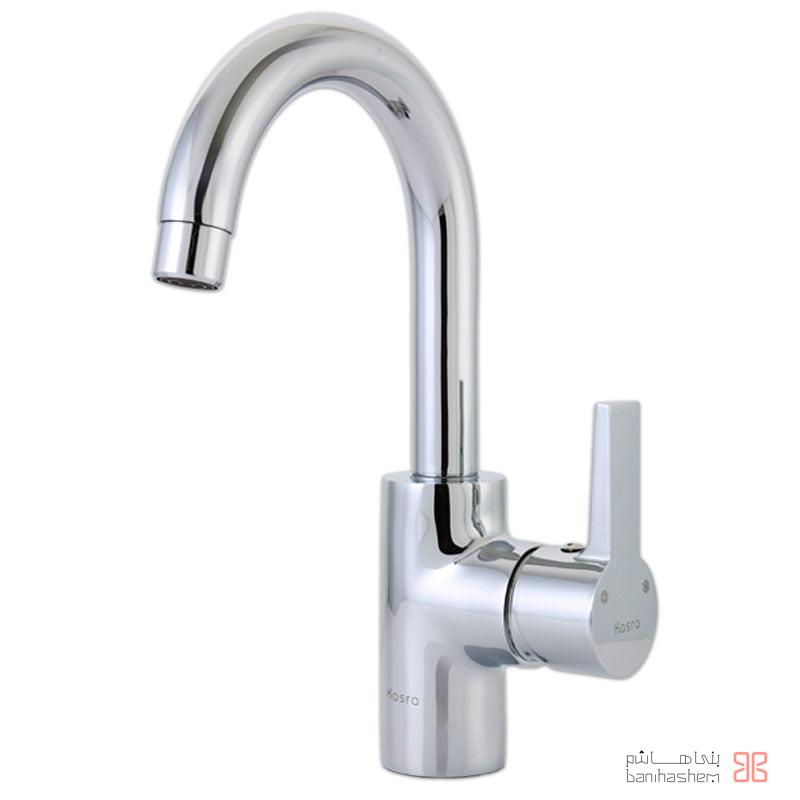Kasra_RoM_Omega_C شیر روشویی متحرک کسری مدل امگا کروم - Image 1