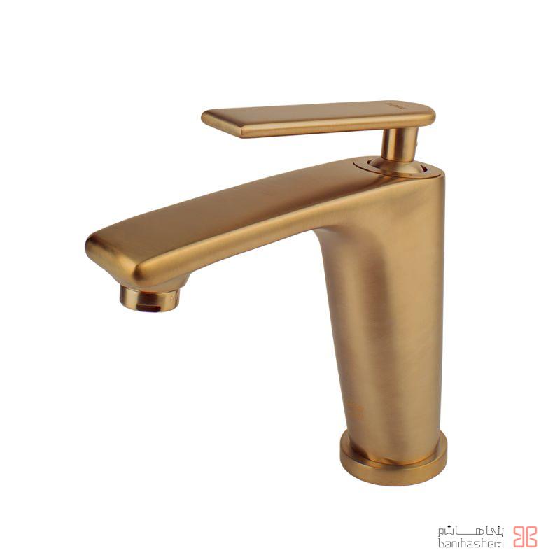Kasra_Ro_Amazon_GM شیر روشویی کسری مدل آمازون طلایی مات - Image 1