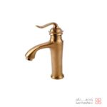 شیر روشویی کسری مدل دانوب طلایی مات