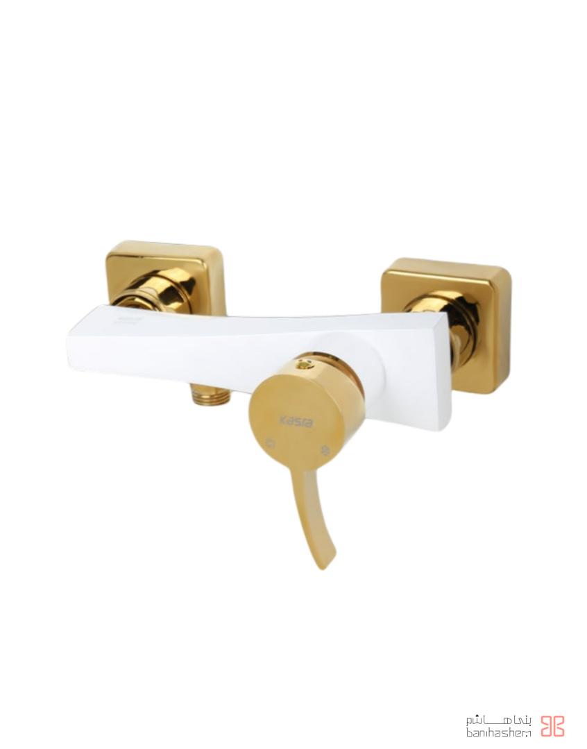 Kasra_Toilet_Fiorenzo_WG شیر توالت کسری مدل فیورنزو سفید طلایی - Image 1