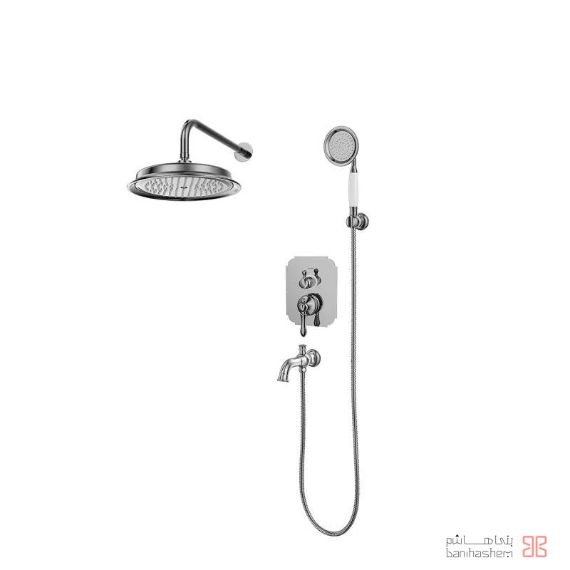 Kasra_Tokar_Beth_Tip4_Napel_C شیر حمام توکار کسری مدل ناپل تیپ 4 کروم - Image 1