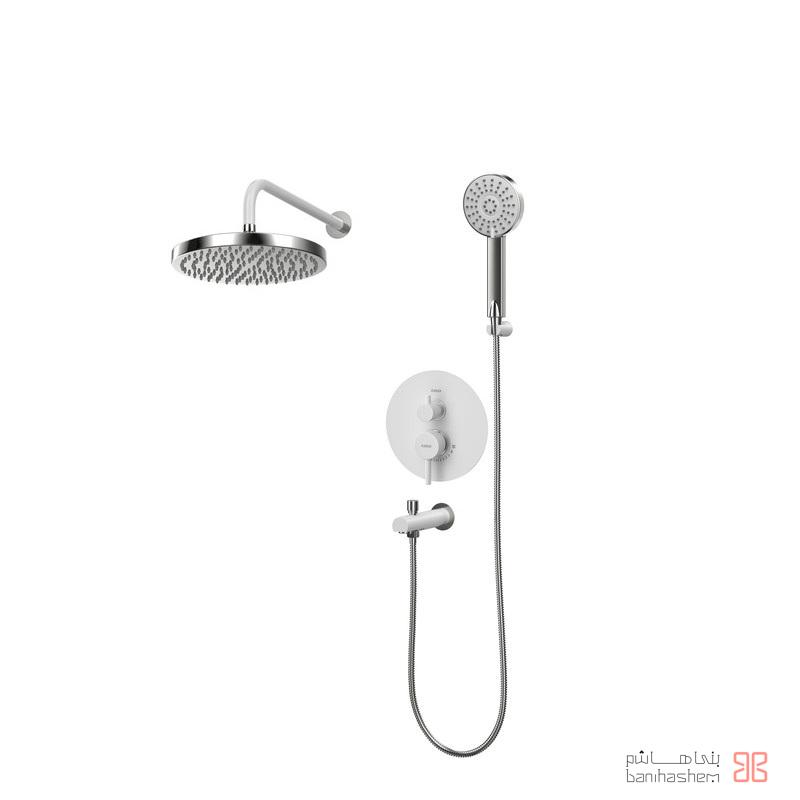 Kasra_Tokar_Beth_Tip4_Queen_W شیر حمام توکار کسری مدل کویین تیپ 4 کروم - Image 1