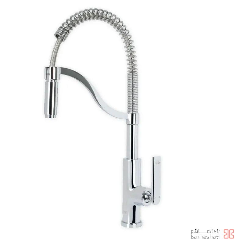 Kasra_ZarfF_Amazon_C شیر ظرفشویی فنری کسری مدل آمازون کروم - Image 1