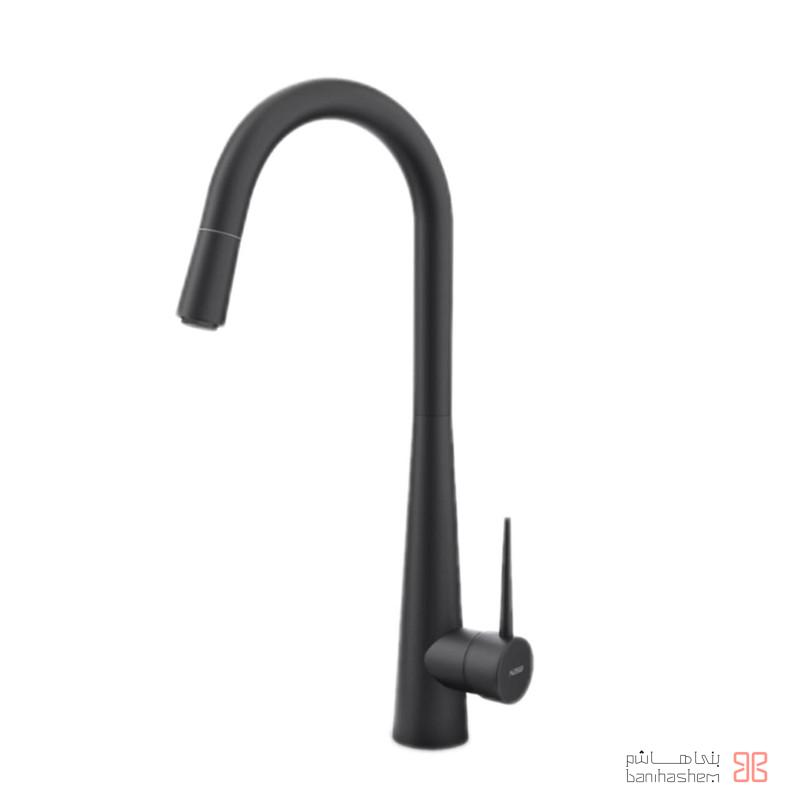 شیر ظرفشویی شاوری کسری مدل آتوسا مشکی