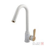 شیر ظرفشویی کسری مدل ادموند سفید طلایی