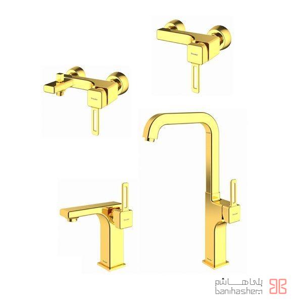 Shoder_4_Mishel_G شیرآلات شودر مدل میشل طلایی - Image 1