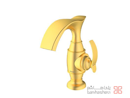 Shoder_Rosh_Gloris_G شیر روشویی شودر مدل گلوریس طلایی - Image 1