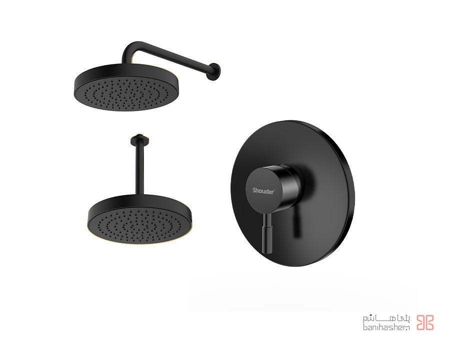Shoder_Tokar_Beth1_Marino_ABS_B شیر حمام توکار شودر مدل مارینو تیپ 1 ABS مشکی - Image 1