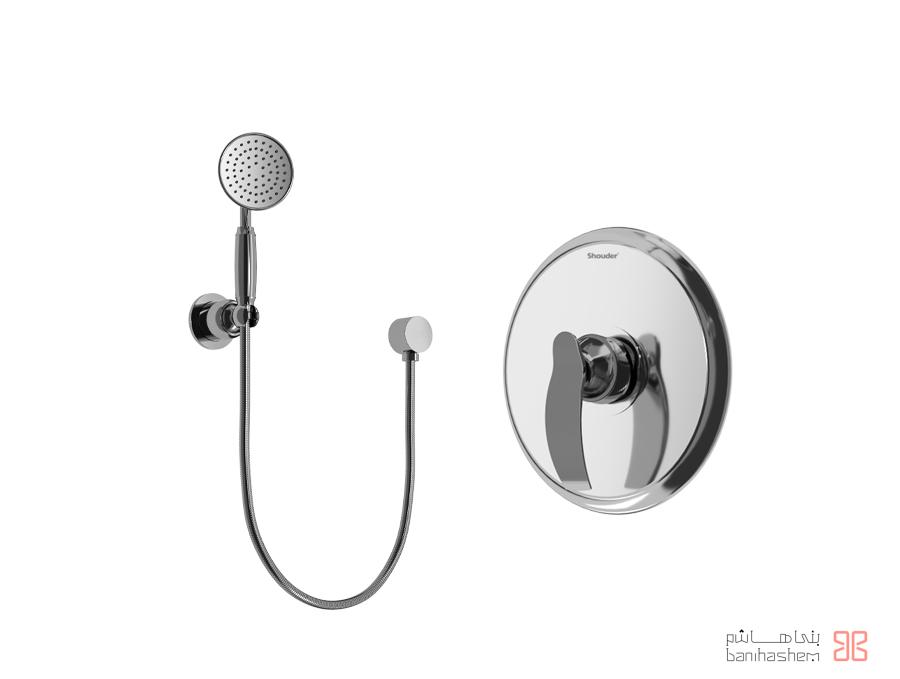 Shoder_Tokar_Beth2_Gloris_C شیر حمام توکار شودر مدل گلوریس تیپ 2 BRASS کروم - Image 1