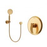 شیر حمام توکار شودر مدل گلوریس تیپ 2 BRASS طلایی مات