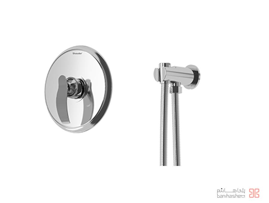 Shoder_Tokar_Toilet_Gloris_C شیر توالت توکار شودر مدل گلوریس کروم - Image 1