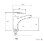 شیر روشویی شودر مدل اطلس توپلاس کروم - Image 2