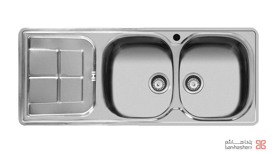 Akhavan-sink-145-11.jpg سینک ظرفشویی توکار اخوان مدل 145 - Image 1