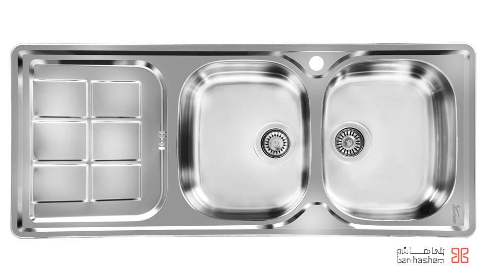 Akhavan-sink-147-1.jpg سینک ظرفشویی توکار اخوان مدل 147-NEW - Image 1