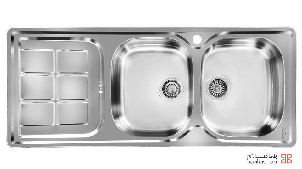 Akhavan-sink-147-11.jpg سینک ظرفشویی توکار اخوان مدل 147 - Image 1