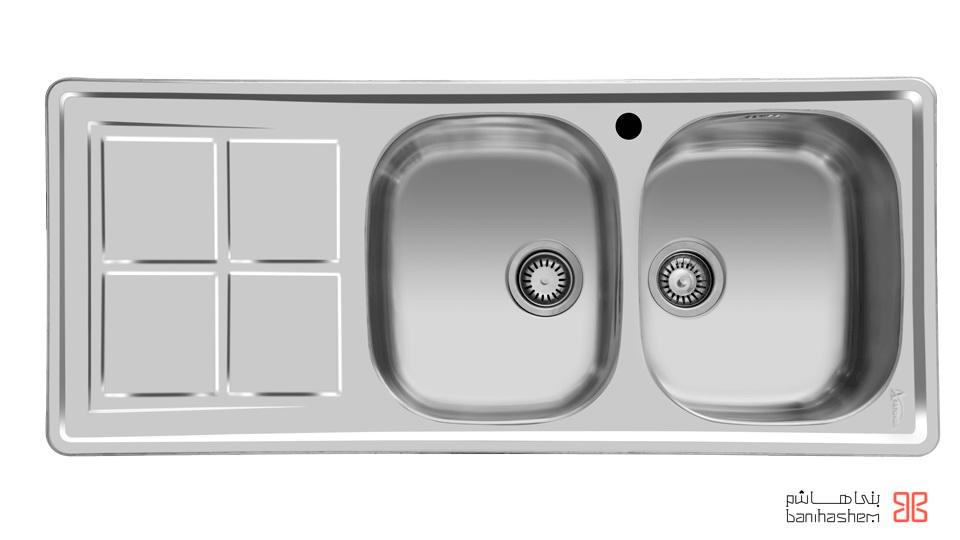 Akhavan-sink-159-new-1.jpg سینک ظرفشویی توکار اخوان مدل 159-NEW - Image 1