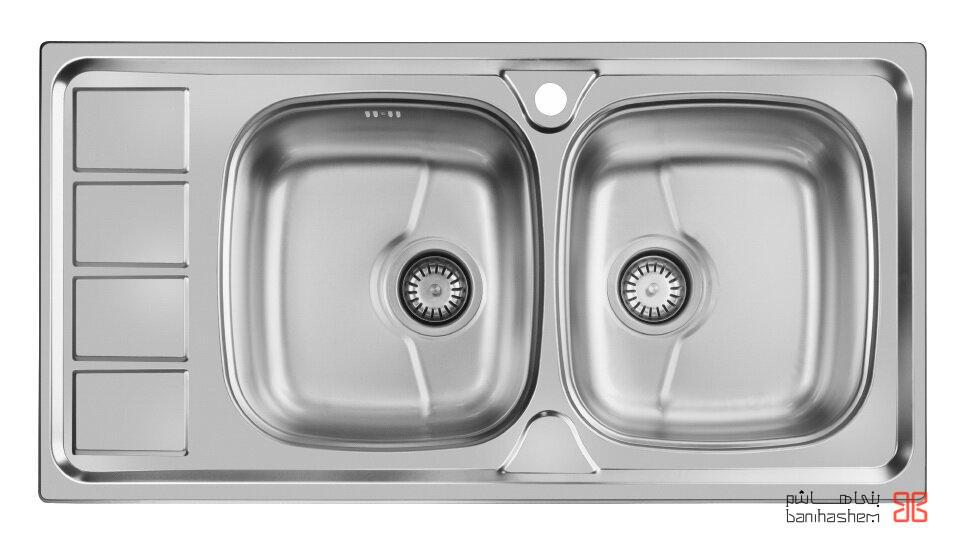 Akhavan-sink-164-1.jpg سینک ظرفشویی توکار اخوان مدل 164-SP - Image 1
