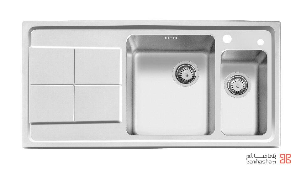 Akhavan-sink-306-13.jpg سینک ظرفشویی توکار اخوان سری R25 مدل 306-s - Image 1