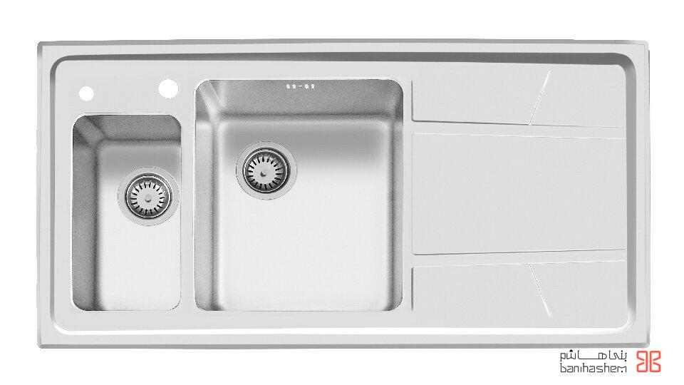 Akhavan-sink-308-13.jpg سینک ظرفشویی توکار اخوان سری R25 مدل 308-s - Image 1