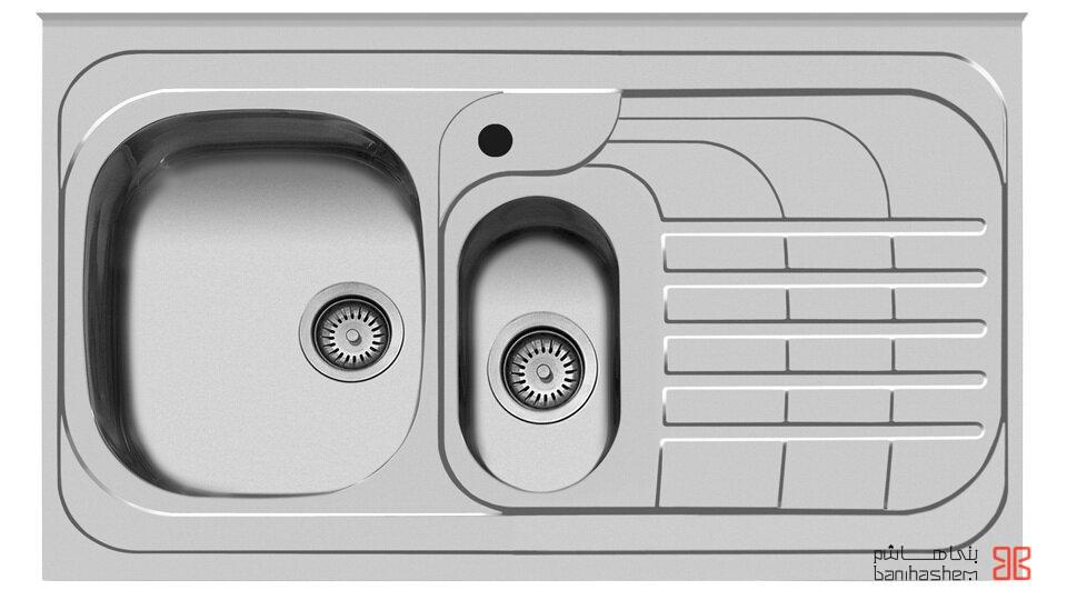 سینک ظرفشویی روکار اخوان مدل 75
