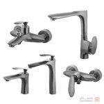 شیرآلات البرز روز مدل کلودی کروم مات