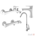 شیرآلات البرز روز مدل کارن سفید