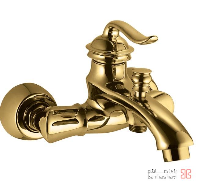 شیر حمام البرز روز مدل اسپیرال طلایی