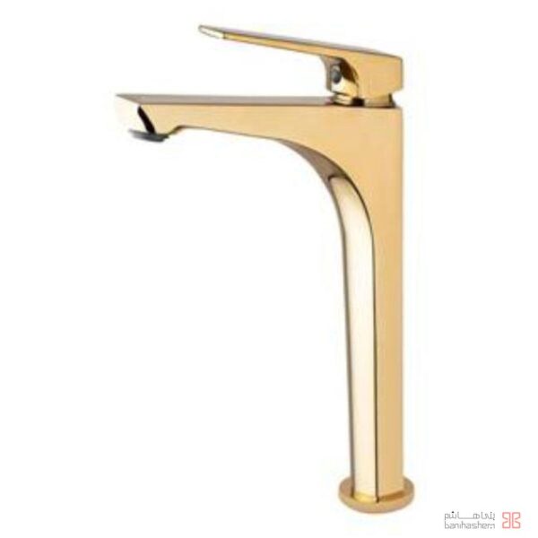 شیر روشویی بلند البرز روز مدل آلپاین طلایی