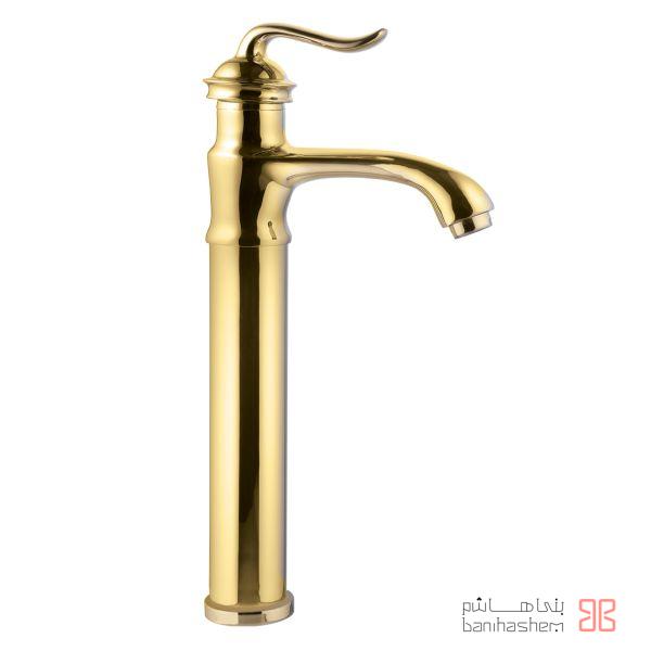 AlborzRoz_RoB_Spiral_G شیر روشویی بلند البرز روز مدل اسپیرال طلایی - Image 1