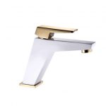 شیر روشویی البرز روز مدل ابلیک سفید طلایی