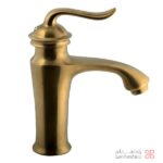 شیر روشویی البرز روز مدل اسپیرال طلایی مات