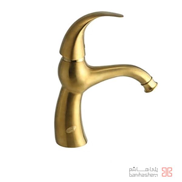 شیر روشویی البرز روز مدل تورینو طلایی مات