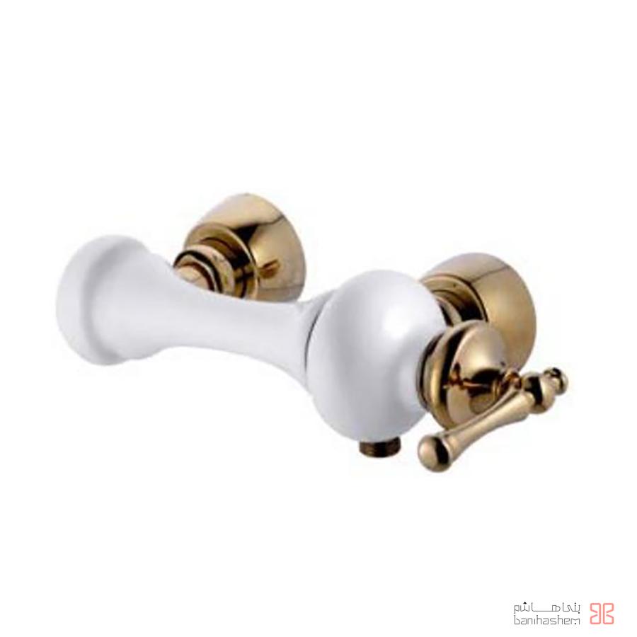 AlborzRoz_Toilet_Magic_WG شیر توالت البرز روز مدل مجیک سفید طلایی - Image 1