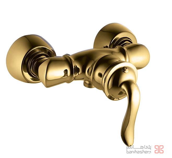 AlborzRoz_Toilet_Spiral_G شیر توالت البرز روز مدل اسپیرال طلایی - Image 1