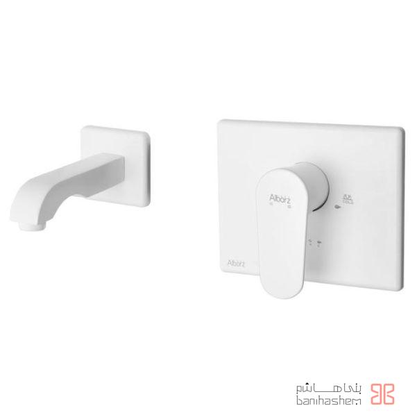 AlborzRoz_Tokar_Ro_Vento_W متعلقات شیر روشویی توکار البرز روز مدل ونتو سفید - Image 1
