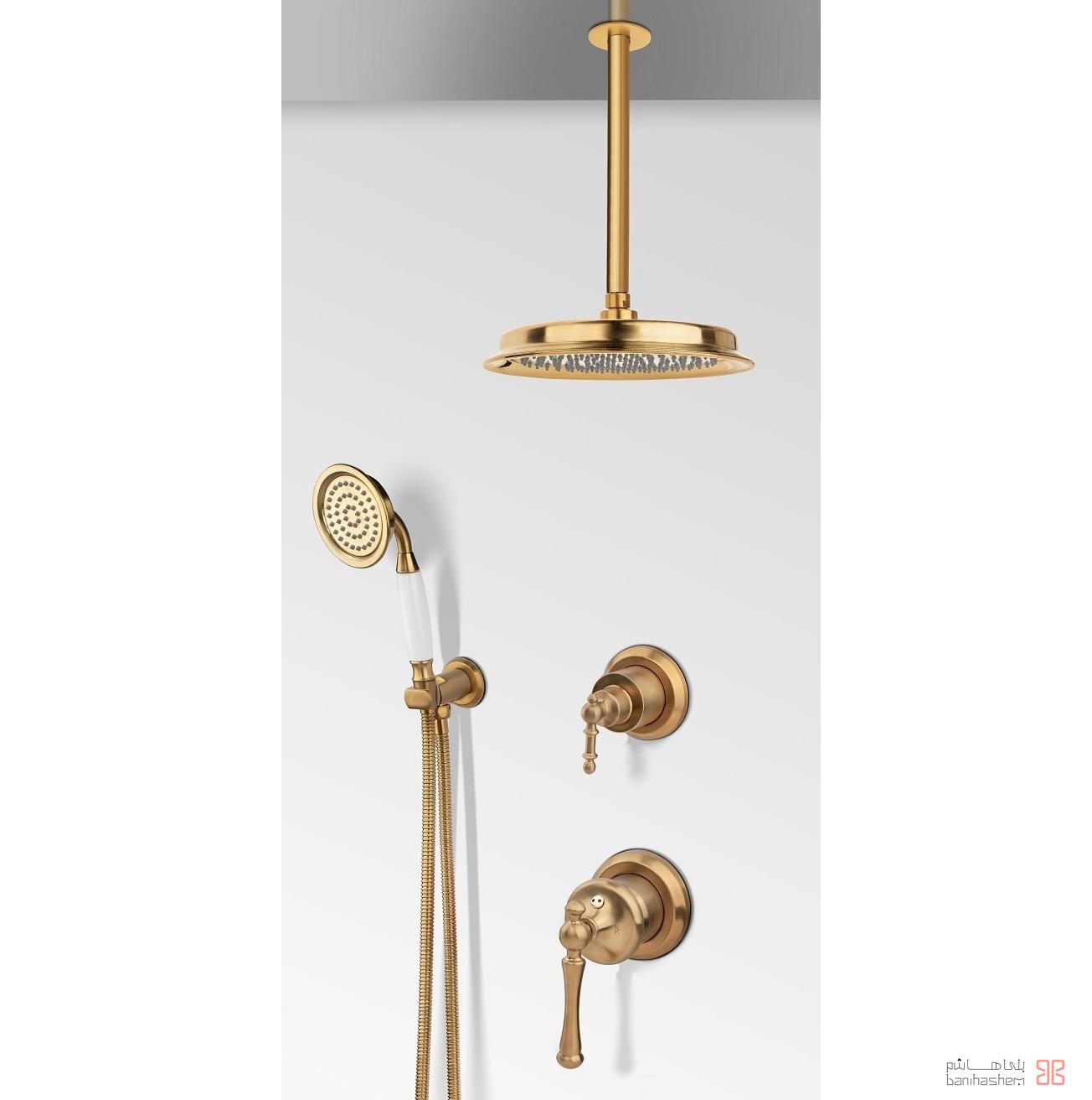 متعلقات شیر حمام تیپ 3 توکار البرز روز مدل دراما طلایی مات