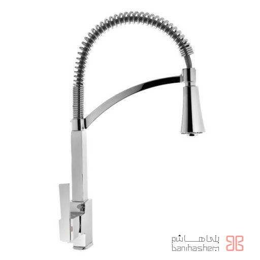 شیر ظرفشویی فنری البرز روز مدل فلت کروم