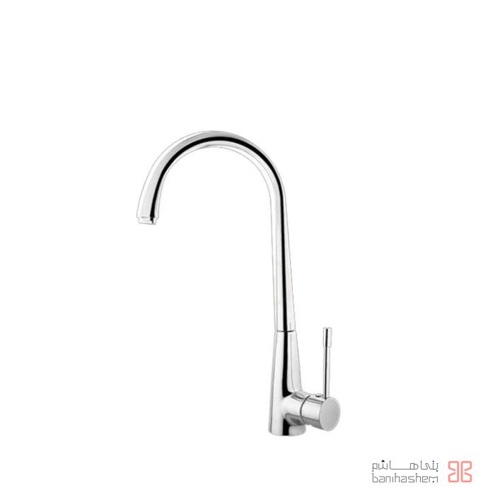 AlborzRoz_Zarf_Abnos_C شیر ظرفشویی البرز روز مدل آبنوس کروم - Image 1