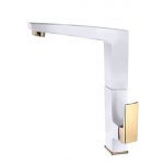 شیر ظرفشویی البرز روز مدل ابلیک سفید طلایی